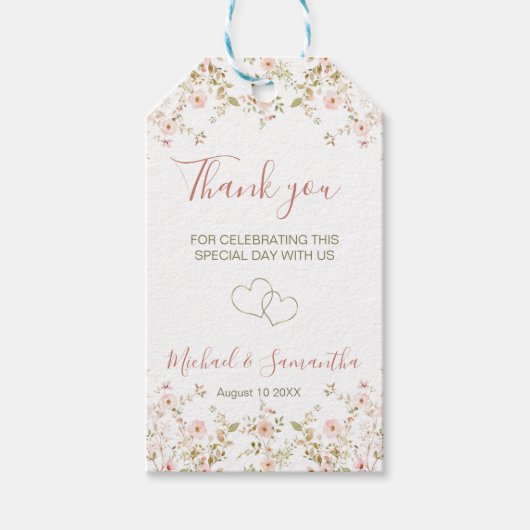 Wilde Rose Geschenkanhänger (Vorderseite)