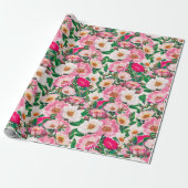 Wilde Rose Geschenkpapier (Ungerollt)
