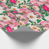 Wilde Rose Geschenkpapier (Ecke)