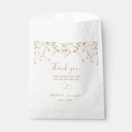 Wilde Rose Geschenktütchen (Vorderseite)