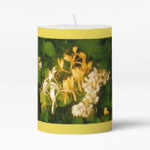 Wilde Rose Honeysuckle Pillar Candle