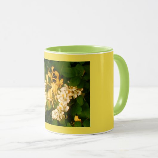 Wilde Rose Honeysuckle Tasse (VorderseiteRechts)