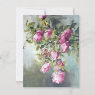 Wilde Rose in Acrylicen 2 Feiertagskarte