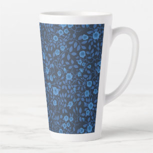 Wilde Rose in blau Milchtasse