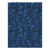 Wilde Rose in blau Poster (Vorderseite)