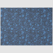 Wilde Rose in blau Seidenpapier (Vorderseite)