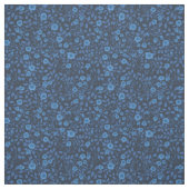 Wilde Rose in blau Stoff (Muster)