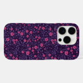 Wilde Rose in Rosa und lila Case-Mate iPhone Hülle (Rückseite (Horizontal))