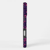 Wilde Rose in Rosa und lila iPhone Hülle (Rechte Seite)