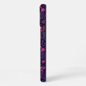 Wilde Rose in Rosa und lila iPhone Hülle (Linke Seite)