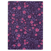 Wilde Rose in Rosa und lila Klemmbrett (Rückseite)