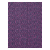 Wilde Rose in Rosa und lila Tischdecke (Vorderseite)