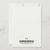 Wilde Rose Jugendstil-Rahmen-Einladung Einladung (Rückseite)