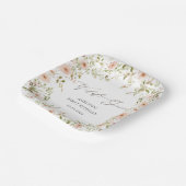 Wilde Rose Kinder Erste Geburtstagspopolette Pappteller (Gewinkelt)