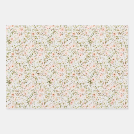 Wilde Rose Kindergeburtstag Geschenkpapier Set (Vorderseite 2)