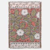 Wilde Rose Kunst Illustration Blume Vintag Decke (Vorderseite Vertikal)