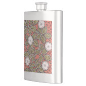 Wilde Rose Kunst Illustration Blume Vintag Flachmann (Links)