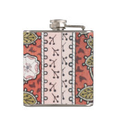 Wilde Rose Kunst Illustration Blume Vintag Flachmann (Rückseite)