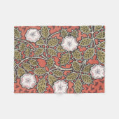 Wilde Rose Kunst Illustration Blume Vintag Fleecedecke (Vorderseite (Horizontal))