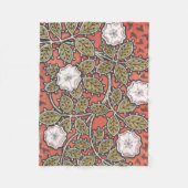 Wilde Rose Kunst Illustration Blume Vintag Fleecedecke (Vorderseite)