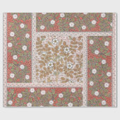 Wilde Rose Kunst Illustration Blume Vintag Geschenkpapier (Flach)