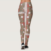 Wilde Rose Kunst Illustration Blume Vintag Leggings (Rückseite)