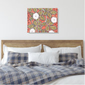 Wilde Rose Kunst Illustration Blume Vintag Leinwanddruck (Insitu (Schlafzimmer))