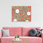 Wilde Rose Kunst Illustration Blume Vintag Leinwanddruck (Insitu (Wohnzimmer))