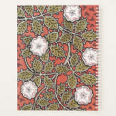 Wilde Rose Kunst Illustration Blume Vintag Planer (Rückseite)