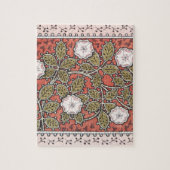 Wilde Rose Kunst Illustration Blume Vintag Puzzle (Vertikal)