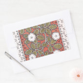 Wilde Rose Kunst Illustration Blume Vintag Rechteckiger Aufkleber (Umschlag)