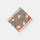 Wilde Rose Kunst Illustration Blume Vintag Serviette (Ecke)