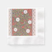 Wilde Rose Kunst Illustration Blume Vintag Serviette (Vorderseite)