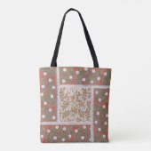 Wilde Rose Kunst Illustration Blume Vintag Tasche (Rückseite)