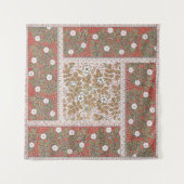 Wilde Rose Kunst Illustration Blume Vintag Wandteppich (Vorderseite)