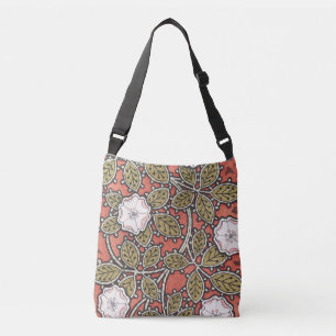 Wilde Rose Kunst Illustration Blume Vintage Tragetaschen Mit Langen Trägern