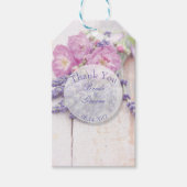 Wilde Rose & Lavender Summer Blume Vielen Dank Geschenkanhänger (Vorderseite)