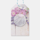Wilde Rose & Lavender Summer Blume Vielen Dank Geschenkanhänger (Rückseite)