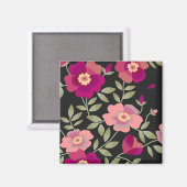 Wilde Rose Magnet (Vorderseite/Rückseite)