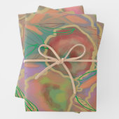 Wilde Rose mehrfarbig Geschenkpapier Set (Beispiel)