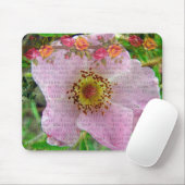 Wilde Rose Mousepad (Mit Mouse)