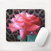 Wilde Rose Mousepad (Mit Mouse)