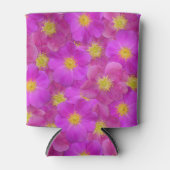 Wilde Rose Nahtloses Muster Dosenkühler (Vorderseite)