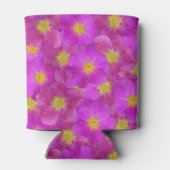 Wilde Rose Nahtloses Muster Dosenkühler (Rückseite)