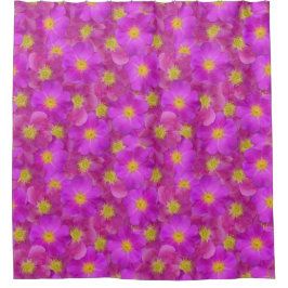 Wilde Rose Nahtloses Muster Duschvorhang