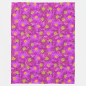 Wilde Rose Nahtloses Muster Fleecedecke (Vorderseite)