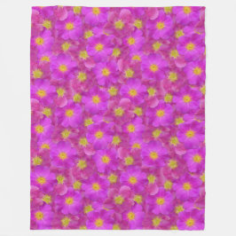 Wilde Rose Nahtloses Muster Fleecedecke