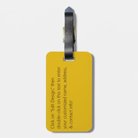 Wilde Rose Nahtloses Muster Gepäckanhänger (Rückseite vertikal)