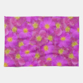 Wilde Rose Nahtloses Muster Geschirrtuch (Horizontal)