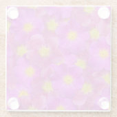 Wilde Rose Nahtloses Muster Glasuntersetzer (Rückseite)